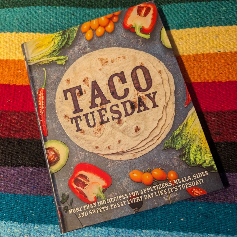 Taco Tuesday Cookbook with Colorful Cover